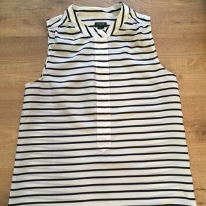 J. Crew Striped Button Down  Tank Top
